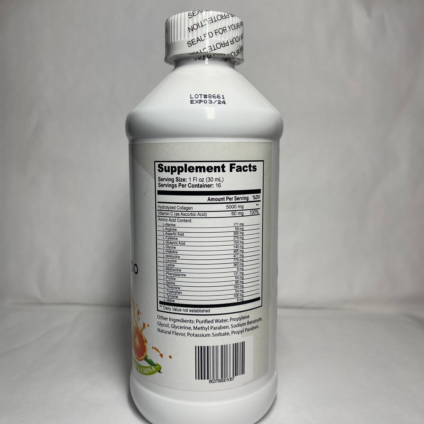 COLLAGENO HIDROLIZADO CON VIT C - 5000 MG LIQUIDO 16 OZ (pack of 2)