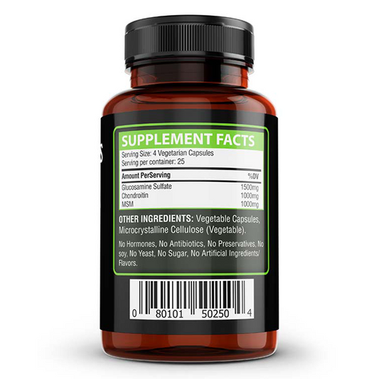 Glucosamine Chondroitin 1500 Mg, 100 Veggie Capsules