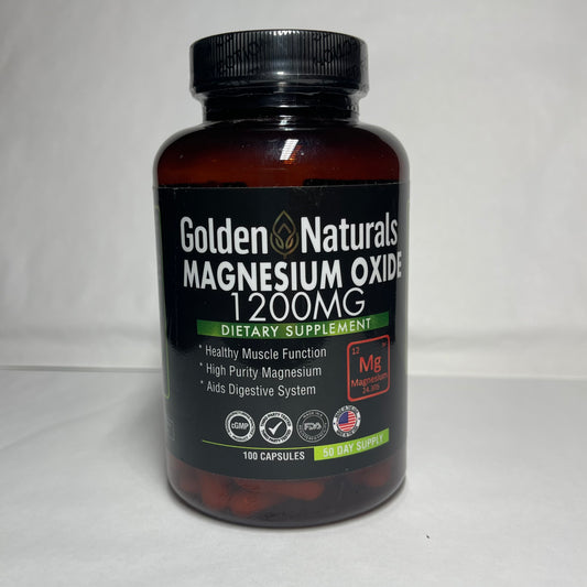 Magnesium Oxide 1,200 MG 100 Capsules
