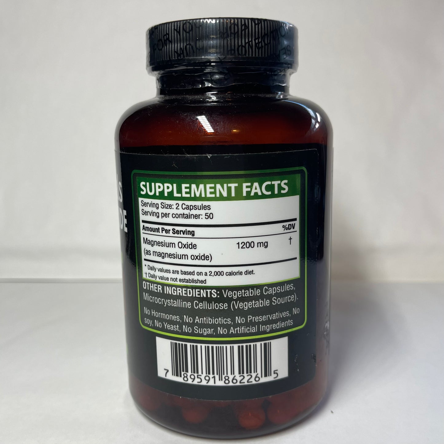 Magnesium Oxide 1,200 MG 100 Capsules