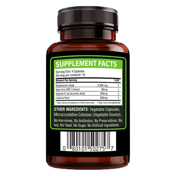 Magnesium + Aloe Extract, 60 Capsules