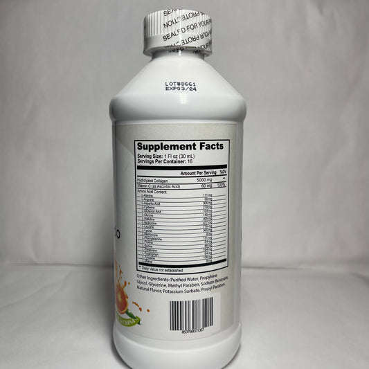 COLLAGENO HIDROLIZADO CON VIT C - 5000 MG LIQUIDO 16 OZ (pack of 2)