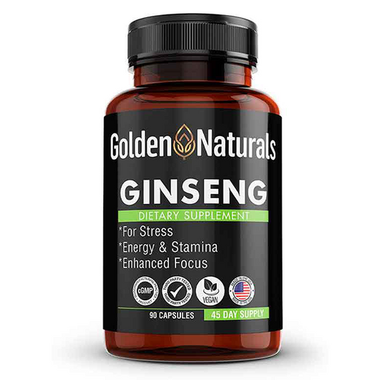 Ginseng - Korean Red Panax Ginseng 1000 MG, 80% Ginsenosides, 90 Veggie Capsules