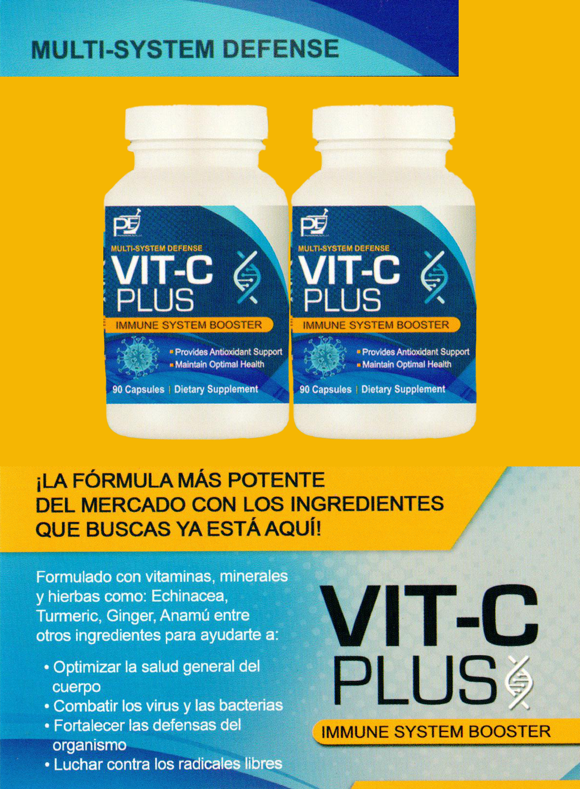 VIT-C Plus Immune System Booster (2-Pack Combo & Save)
