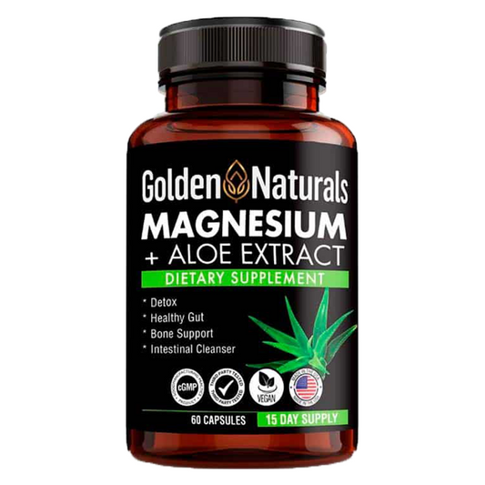 Magnesium + Aloe Extract, 60 Capsules