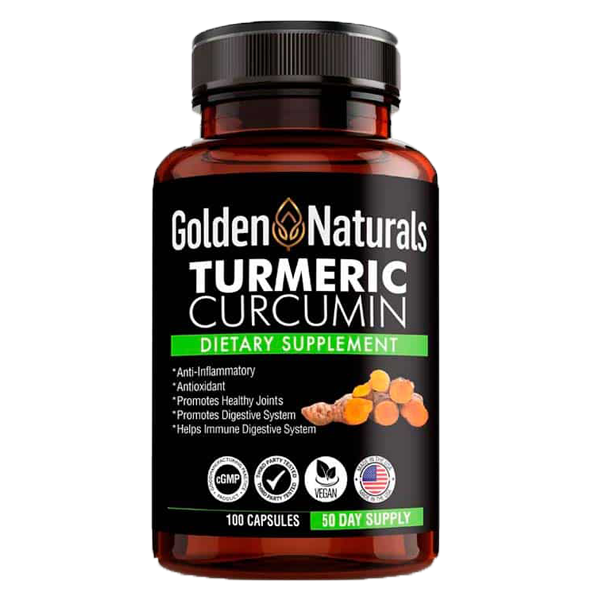Turmeric Curcumin Vitamins, 100 Capsules